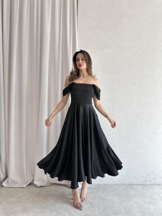 MARX Midi Elbise 3572 - Siyah - 2