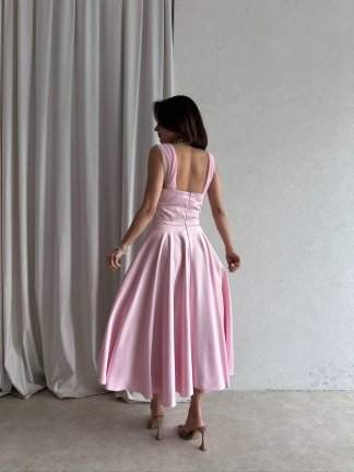 MARX Midi Elbise 3572 - Pembe - 3