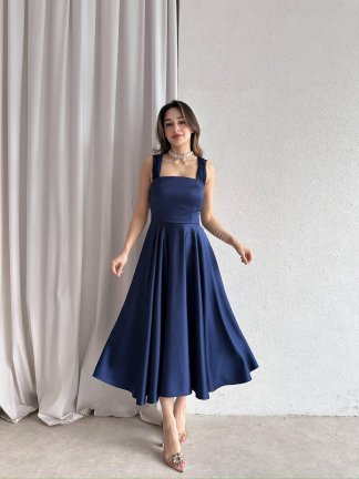 MARX Midi Elbise 3572 - Lacivert - 2