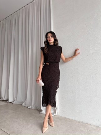 MASTER Elbise 8369 - Acı Kahve - 2