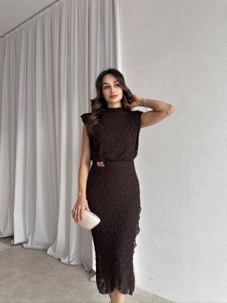 MASTER Elbise 8369 - Acı Kahve 