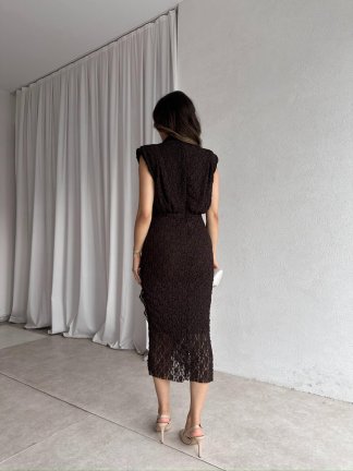 MASTER Elbise 8369 - Acı Kahve - 3