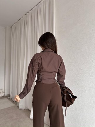 MATRİX Gömlek 8354 - Acı Kahve - 3