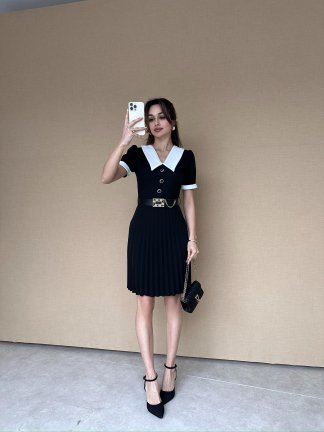 MAUREEN Mini Elbise 6984 - Siyah - 3