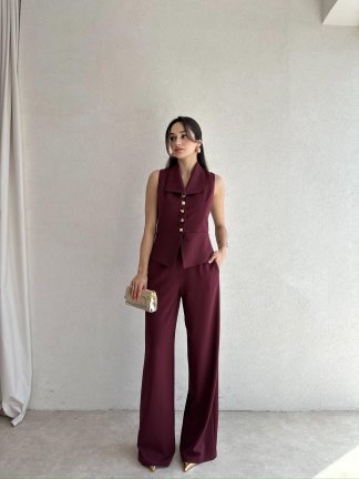 MAYSH Takım 5078 - Bordo - 2