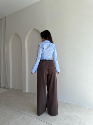 MELT Keten Pantolon 5454 - Acı Kahve - 4