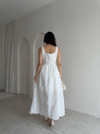 MERCİ Maxi Elbise 2010 - Beyaz - 3