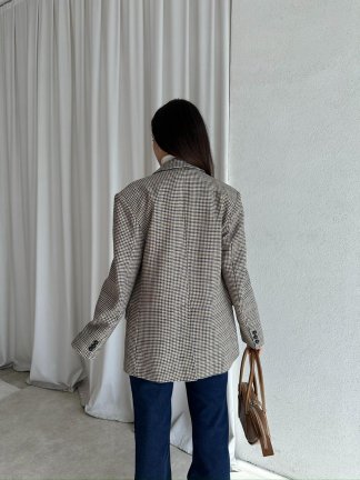 MİA Blazer Ceket 8628 - Kahverengi - 3