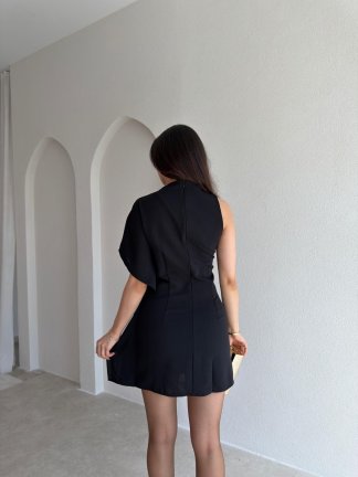 MİDNİGHT Mini Elbise 4659 - Siyah - 3