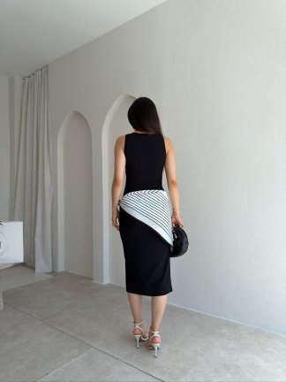 MİGUEL Midi Elbise 5472 - Siyah - 3