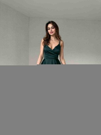 MİLANO Mini Elbise 1992 - Zümrüt Yeşili - 2