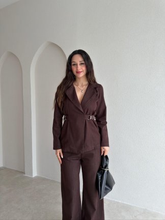 MİLTON Denim Takım 1047 - Acı Kahve - 2