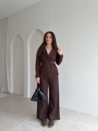 MİLTON Denim Takım 1047 - Acı Kahve - 1