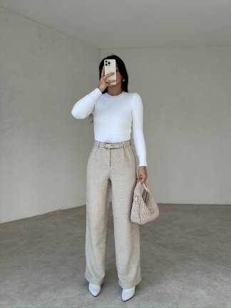 MİLTON Pantolon 1047 - Krem - 3