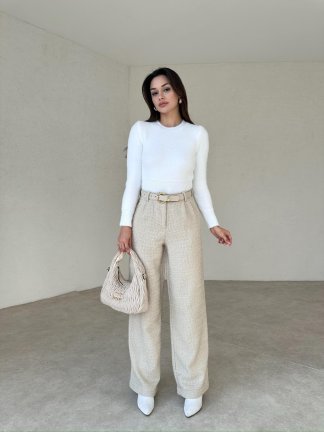 MİLTON Pantolon 1047 - Krem - 5