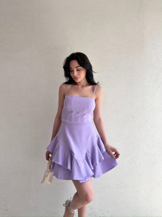 Mini PRENSES Elbise 5578 - Lila 