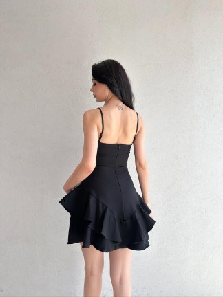 Mini PRENSES Elbise 5578 - Siyah - 3