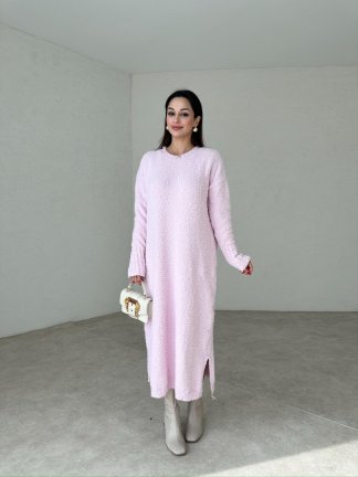 MİRABELLA Maxi Elbise 7889 - Pembe - 3
