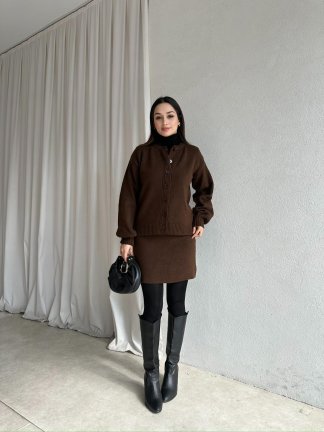 MİRELA Triko Takım 8272 - Acı Kahve - 3