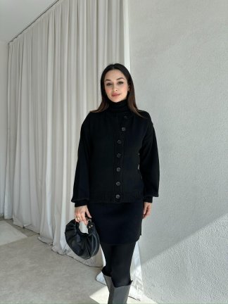 MİRELA Triko Takım 8272 - Siyah 