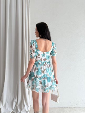 MİTA Mini Elbise 3902 - Yeşil - 4