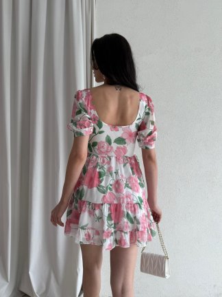 MİTA Mini Elbise 3902 - Pembe - 3