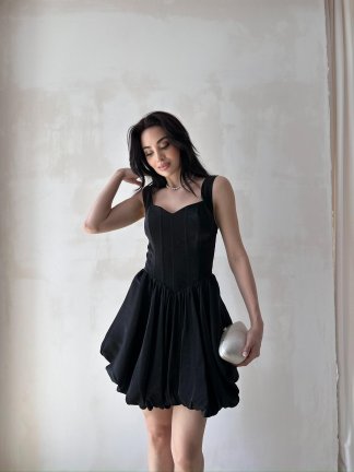 MOCHA Mini Elbise 4849 - Siyah - 1