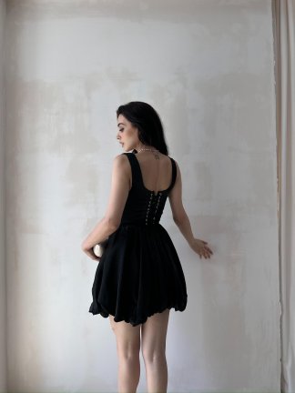 MOCHA Mini Elbise 4849 - Siyah - 3