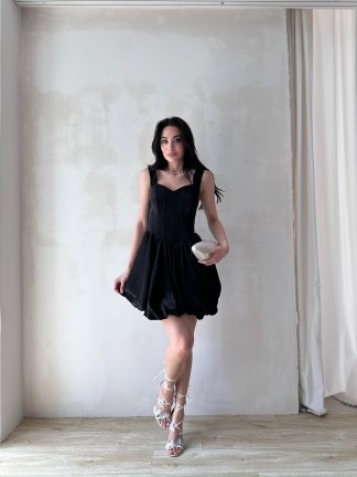MOCHA Mini Elbise 4849 - Siyah - 2