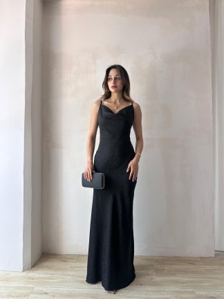 MOCHİ Maxi Elbise 8102 - Siyah - 2