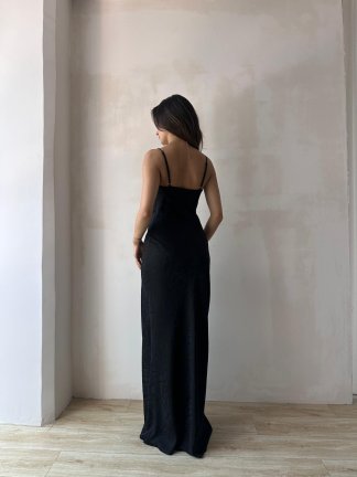 MOCHİ Maxi Elbise 8102 - Siyah - 3