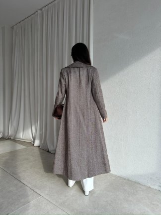 MODRİC Kaşe Kaban 8740 - Kahverengi - 2