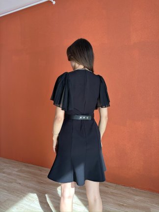 MOMENTO Mini Elbise 8594 - Siyah - 5