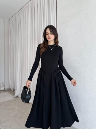 MONA Elbise 8377 - Siyah - 2