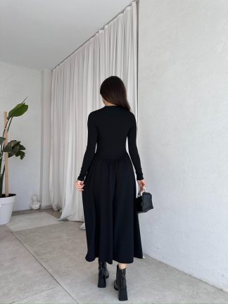 MONA Elbise 8377 - Siyah - 3