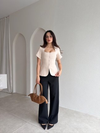 MONİLA Ceket 6891 - Bej - 2