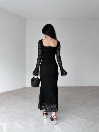MONTANA Midi Elbise 5978 - Siyah - 3