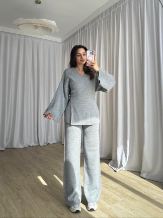 MOON Triko Takım 8650 - Gri - 2