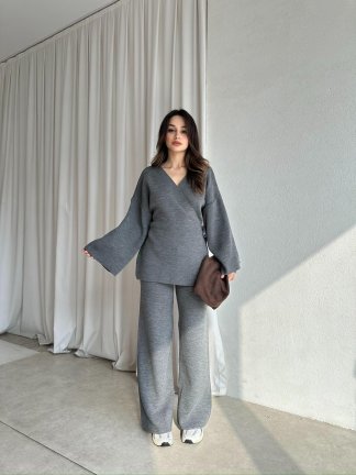 MOON Triko Takım 8650 - Gri - 3