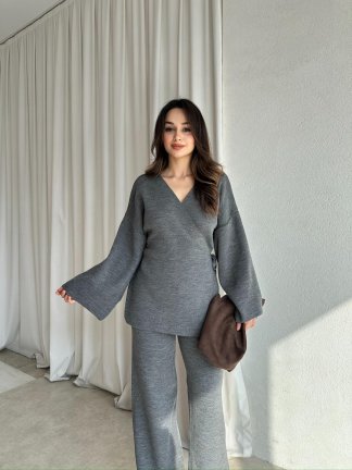 MOON Triko Takım 8650 - Gri 