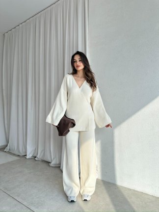 MOON Triko Takım 8650 - Krem - 3