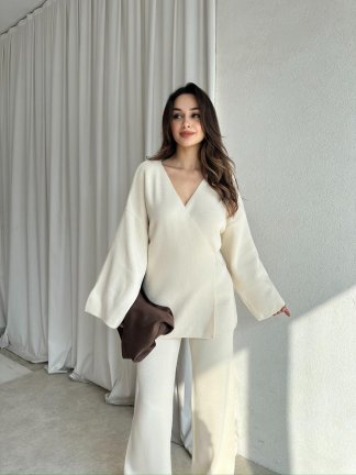 MOON Triko Takım 8650 - Krem 