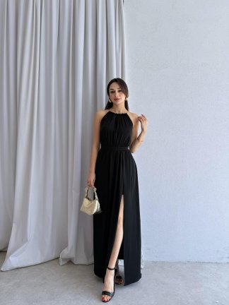 MORELİA Maxi Elbise 8746 - Siyah - 3