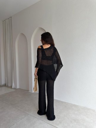 MORİNO Transparan Takım 3694 - Siyah - 3