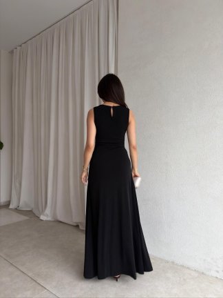 MORONİ Maxi Elbise 8829 - Siyah - 3