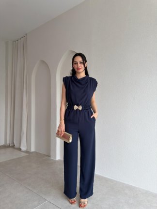 MORRİS Kemerli Tulum 4207 - Lacivert 