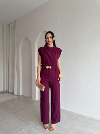 MORRİS Kemerli Tulum 4207 - Mürdüm 