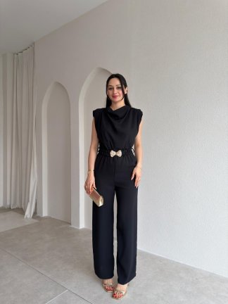 MORRİS Kemerli Tulum 4207 - Siyah 