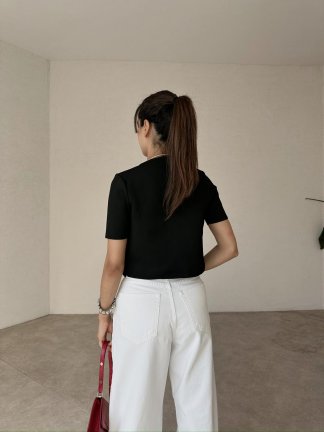MORRİSON Crop-Hırka Takım 4396 - Siyah - 4