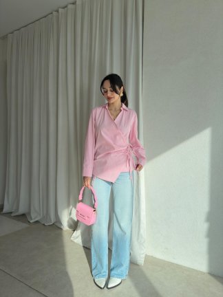 MORTAL Gömlek 8901 - Pembe - 2